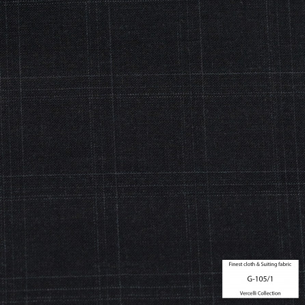 G105/1 Vercelli VIII - 95% Wool - Xám Caro